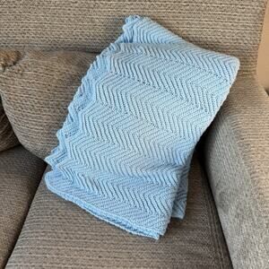 Vintage Retro Afghan Blanket‎ Crochet Throw 83"x 60" Handmade Wall Art